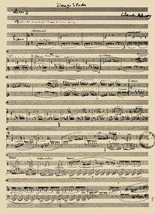 Prima pagina degli Études di Debussy